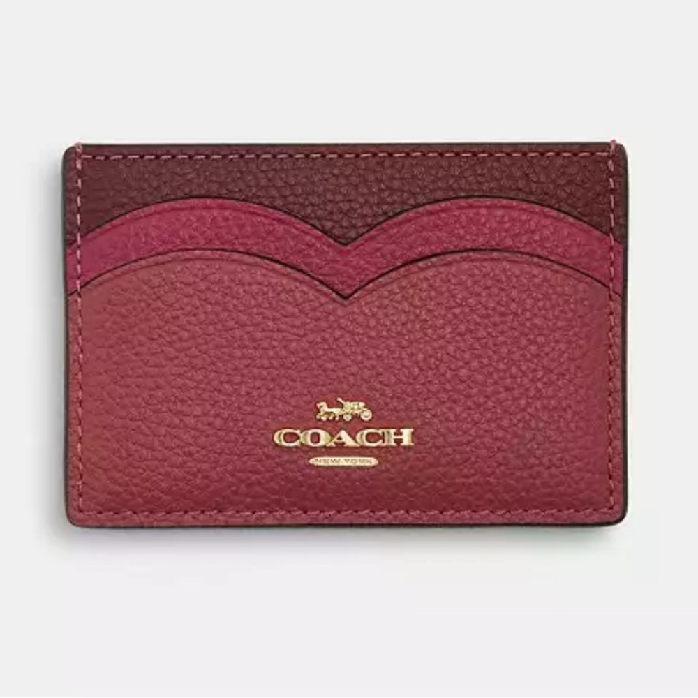 ♥️ NWOT Coach Heart Card Case